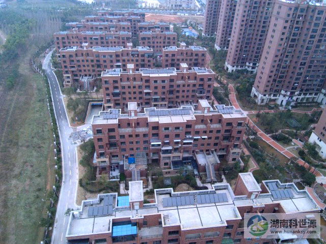 長沙中冶中央公園住宅小區(qū)二期太陽能熱水系統(tǒng)工程