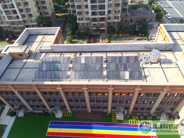 鑫遠·湘府文苑幼兒園太陽能熱水系統工程