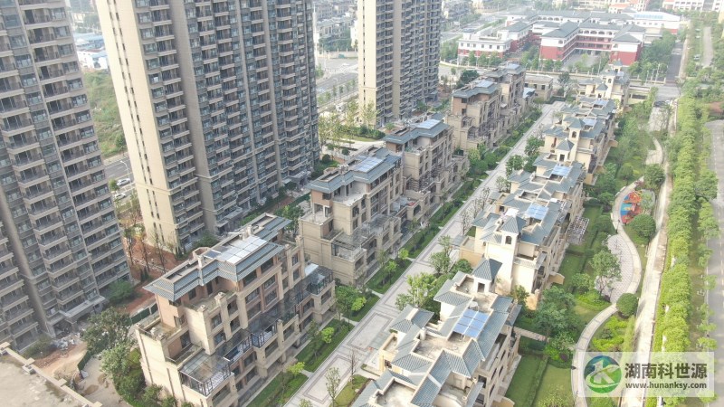 長沙恒大御景天下城四期洋房太陽能熱水系統(tǒng)工程